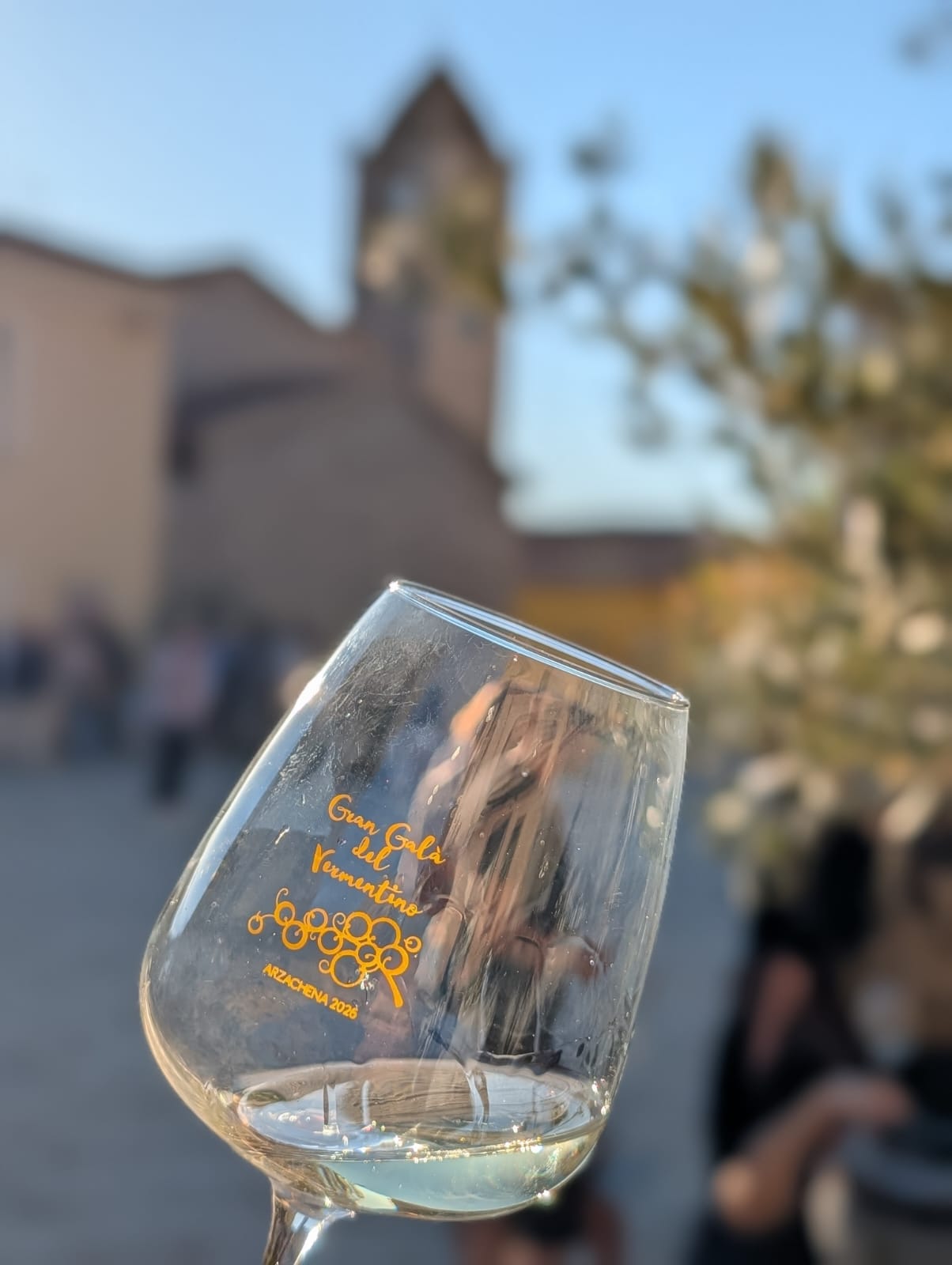 Calice personalizzato del Gran Galà del vermentino ad Arzachena