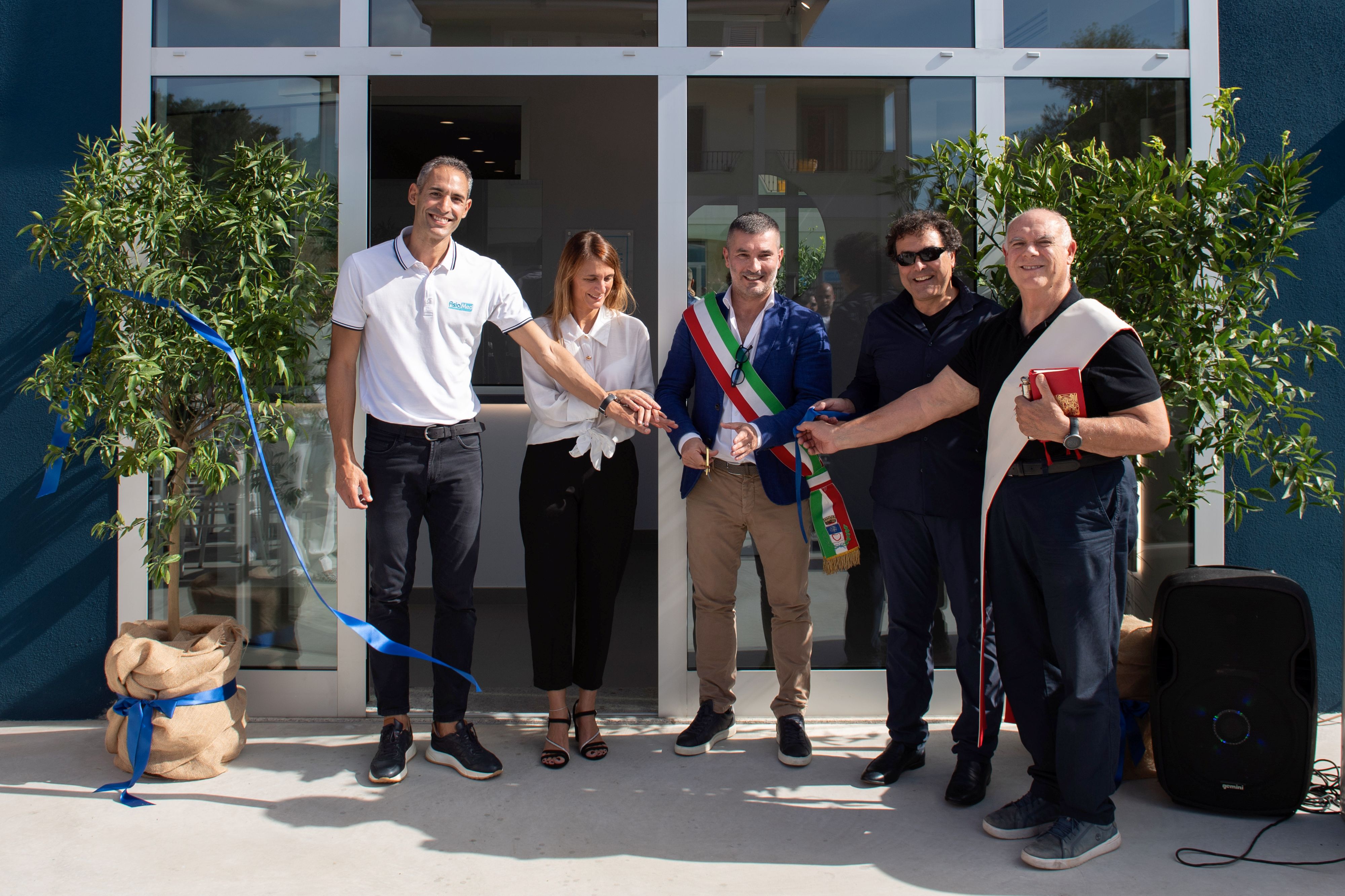Inaugurazione piscina per riabilitazione con il vicesindaco Alessandro Malu