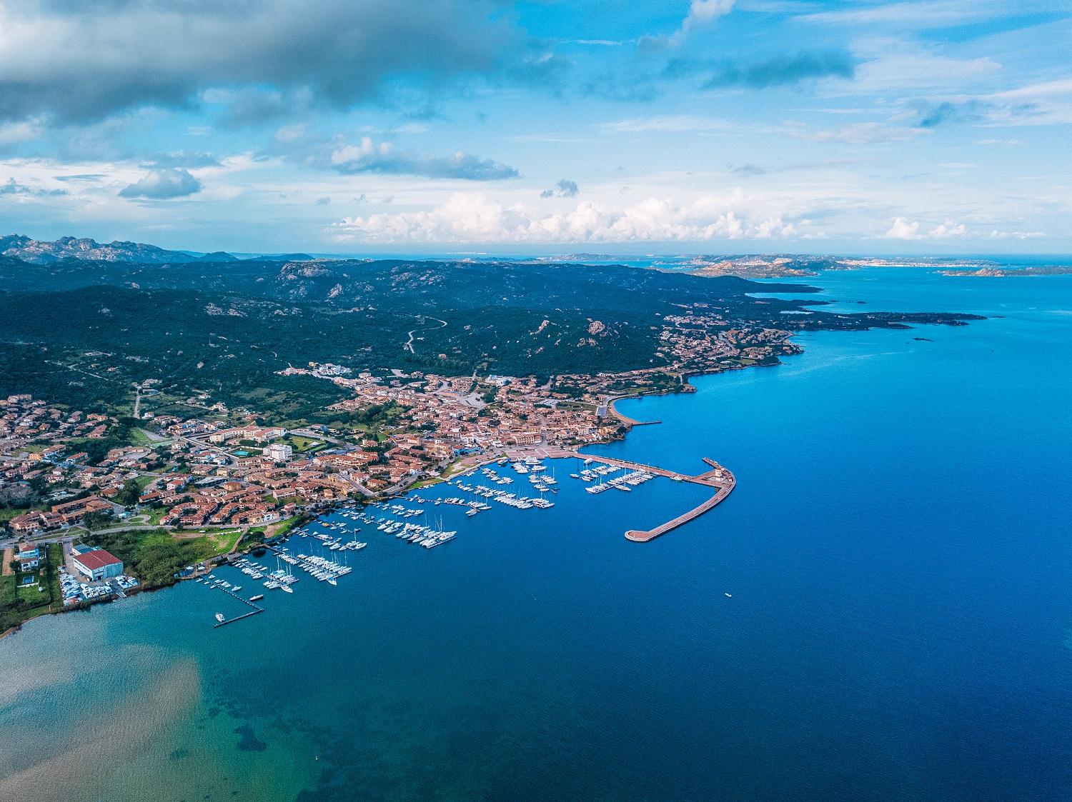 veduta panoramica Cannigione e golfo di Arzachena