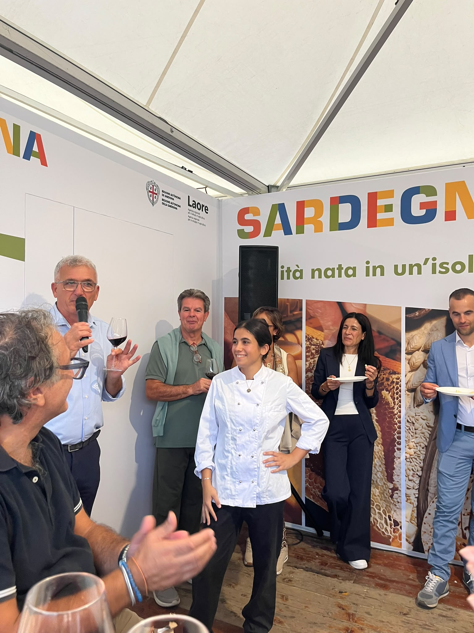 La presentazione della studentessa dell'Ipsar Stella Costa all'evento Terra Madre