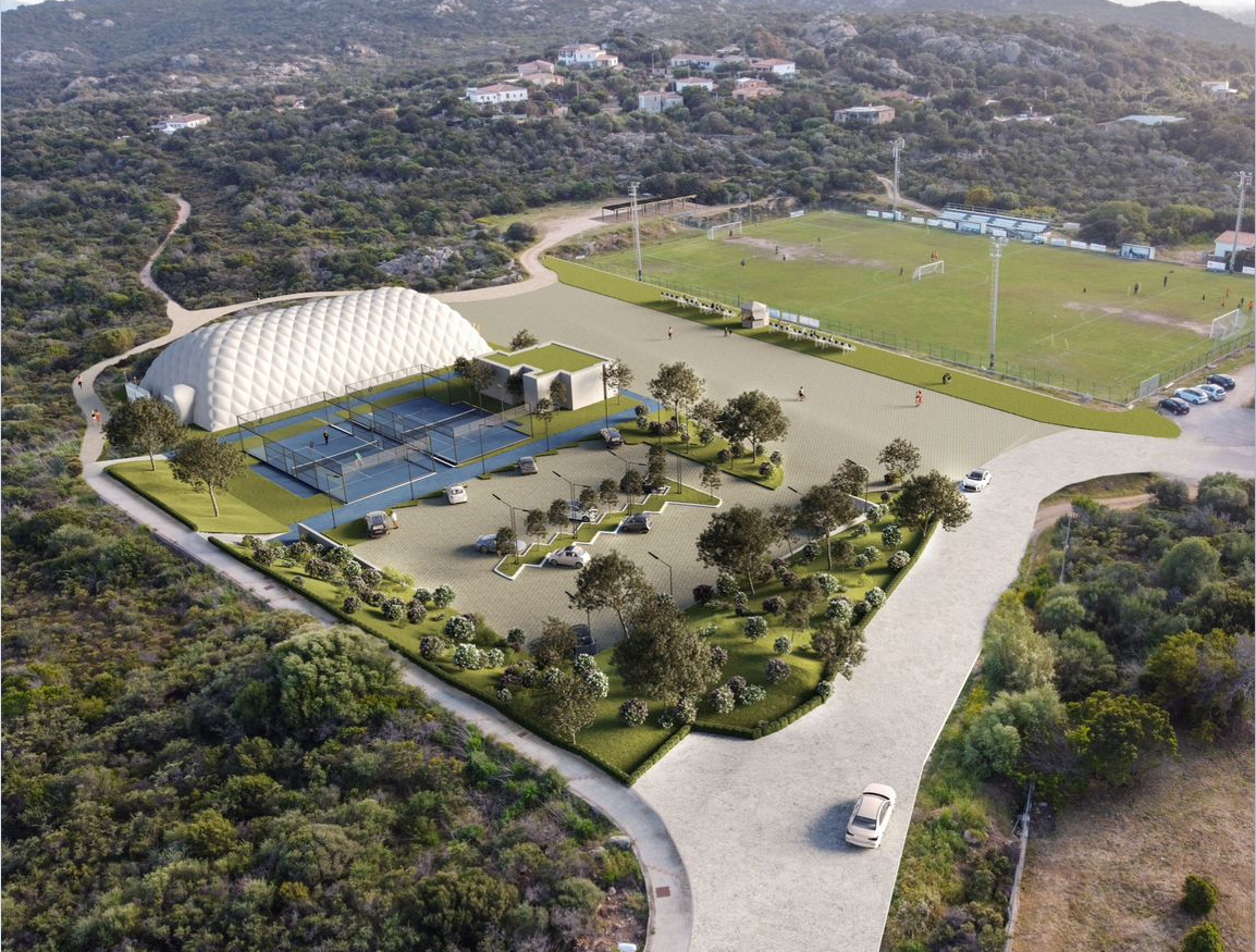 cittadella sportiva Abbiadori - simulazione tratta dal progetto di fattibilità 