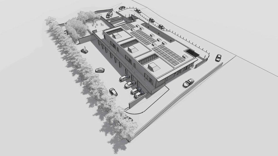 progetto scuola infanzia via Mameli, lato nord ovest progetto scuola infanzia via Mameli, lato nord ovest